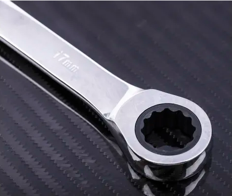Clé mixte à cliquet RS PRO 17mm en Acier chrome vanadium