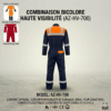 COMBINAISON BICOLORE HAUTE VISIBILITE