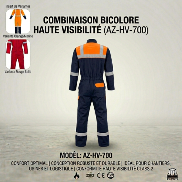 COMBINAISON BICOLORE HAUTE VISIBILITE