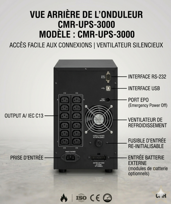 ONDULEUR UPS ONE LINE 3 KVA