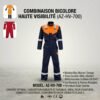 COMBINAISON BICOLORE HAUTE VISIBILITE