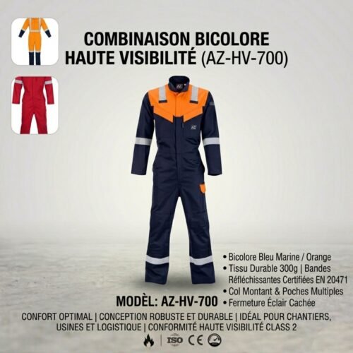 COMBINAISON BICOLORE HAUTE VISIBILITE
