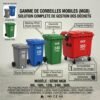 Corbeille mobile | Mgb | 80L, 100L, 120L, 240L, 360L | Corbeille | Corbeille à ordures | Poubelle pour cuisine