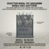 EGOUTTOIR MURAL PVC 500X500MM BURKLE AVEC GOUTTIERE