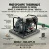 motopompe thermique à éssence ou à gasoil