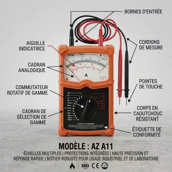 Ampèremètre magnétoélectrique