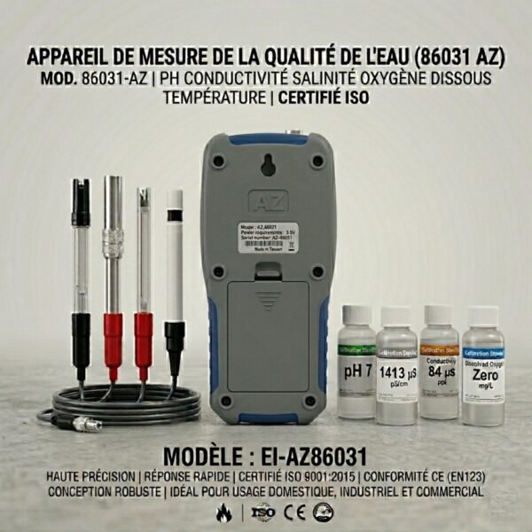 86031 AZ Water Quality meter PH Conductivity SalinityDissolvedoxygenTemperate