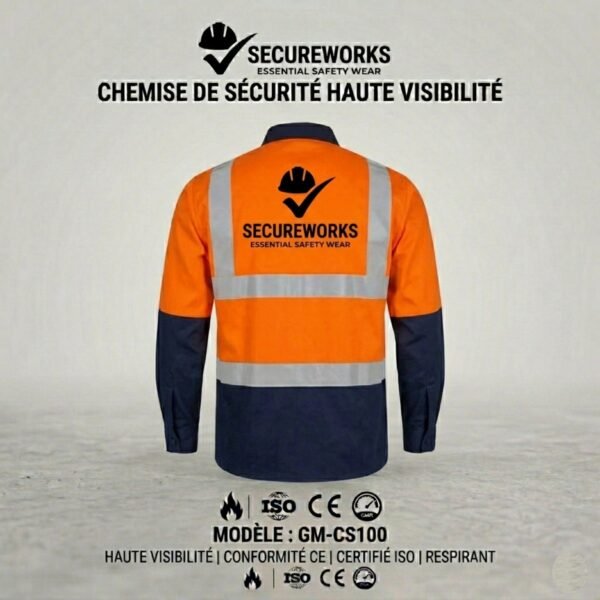 Chemise manches longues bicolore HV