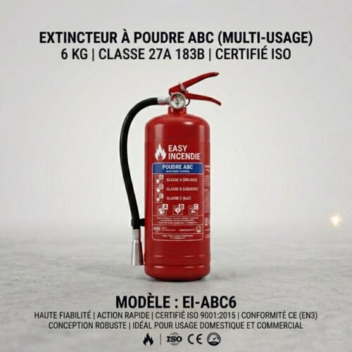 6, 8, 9 kg ABC poudre 27A 183B feu classe ISO extincteur