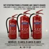 6, 8, 9 kg ABC poudre 27A 183B feu classe ISO extincteur