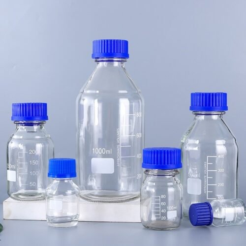 Bouteille de verrerie de laboratoire de haute qualité pour bouteille de réactif chimique en verre Borosilicate