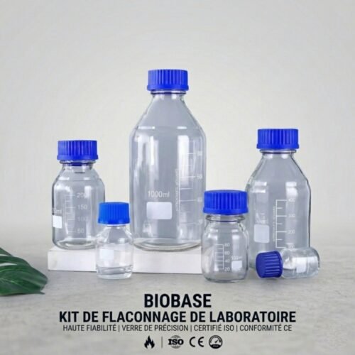 Bouteille de verrerie de laboratoire de haute qualité pour bouteille de réactif chimique en verre Borosilicate