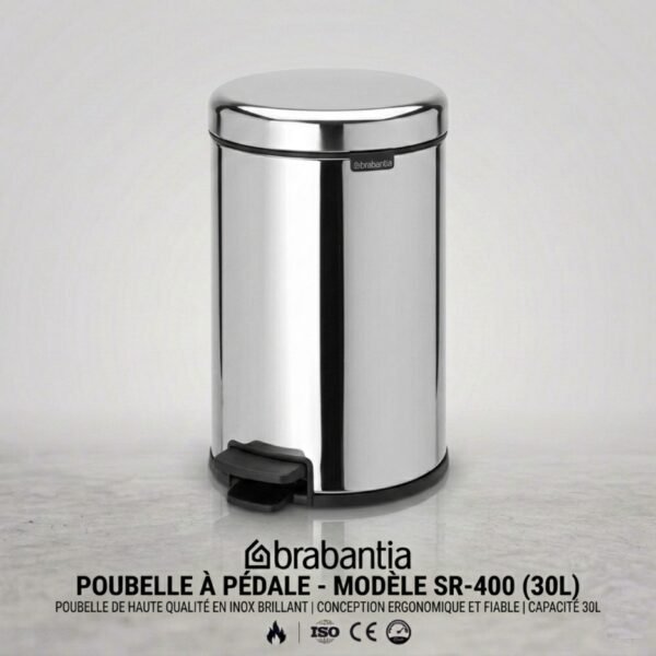 POUBELLE EN INOX 12 et 30 LITRES