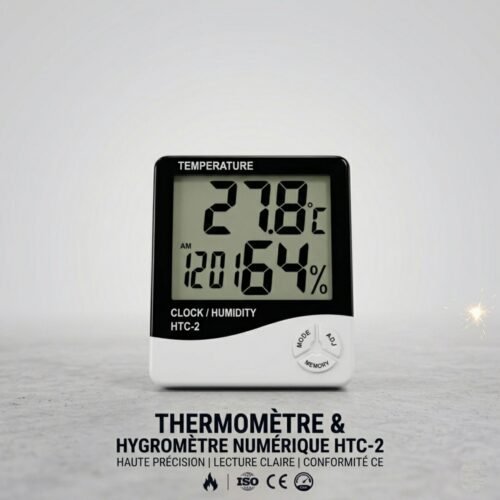 Thermo hygromètre numérique HTC-2 avec sonde
