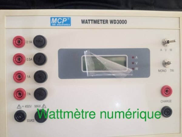 Wattmètre numérique monophasé et triphasé Série WD