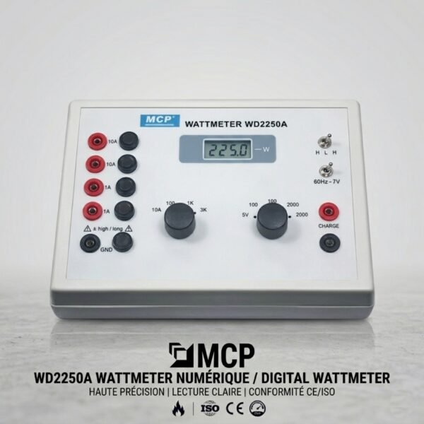 Wattmètre numérique monophasé et triphasé Série WD