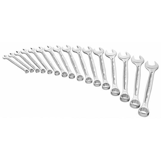 Jeu de 18 clés plates mixtes de 6 à 24mm | 440.JE18