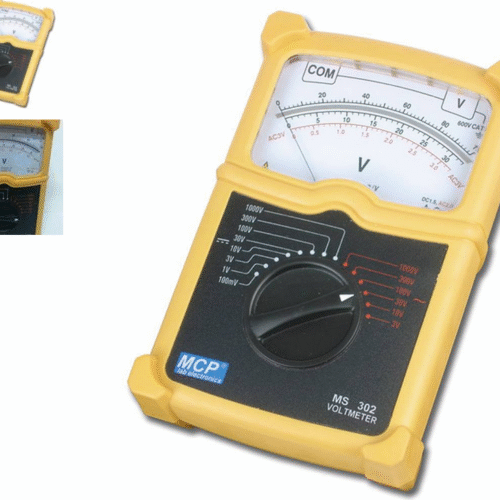 Voltmètre analogique AC DC, Voltmètre éducatif, MCP MS302